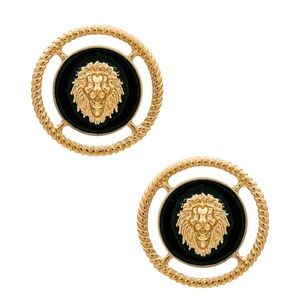8 Other Reasons Gold Lion Stud Earrings NWOT